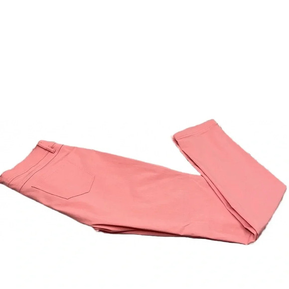 ACTIVE USA Women's Jeans Size Large, Coral Pink Very Stretchy/ Soft Material - Picture 6 of 11